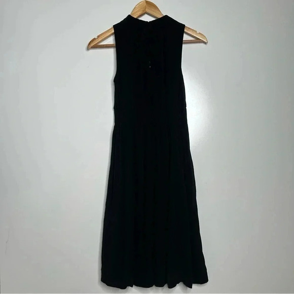 Kate Spade Black Rio Crepe Tie Back Dress Size 0 - Picture 8 of 12